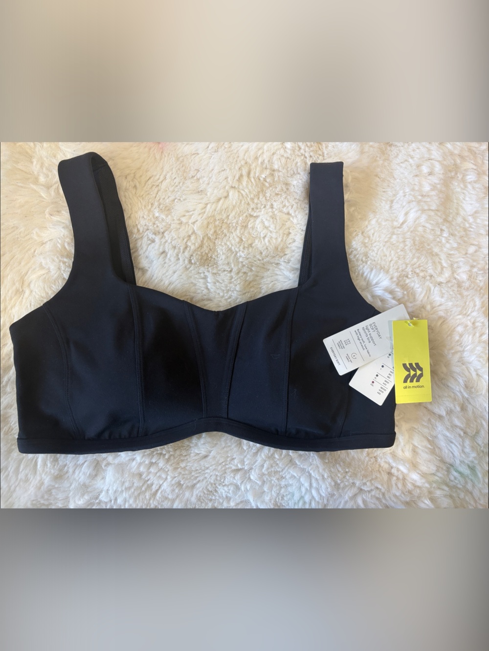 all in motion Black Supportive Sports Bra